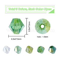 Kit fai da te per realizzare braccialetti elastici con perline placcate in colori AB&nbsp;DIY-SC0001-38