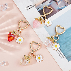 4шт 4 цвета сплава брелок KEYC-FH0001-55