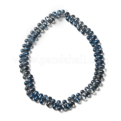 Perline di vetro palccato&nbsp;GLAA-WH0023-29G