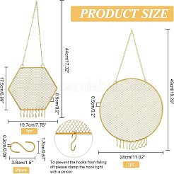 2 комплект 2-х стилевых железных подвесных дисплеев для ювелирных изделий ODIS-NB0001-18