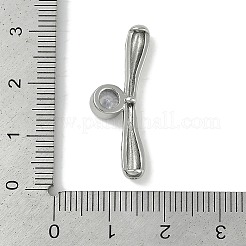 Латунные микро проложить кубического циркония бусы KK-P283-18P