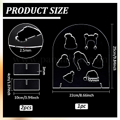 Акриловые вешалки для шляп в форме арки ODIS-WH0038-167B