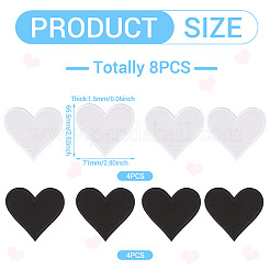 8 шт. 2 цвета полиэстеровые нашивки для пришивания и приклеивания утюгом&nbsp;PATC-TA0001-34A