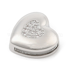 Латунные микро проложить кубического циркония слайд подвески ZIRC-I068-07P