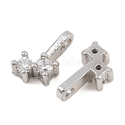 Латунные микро проложить кубического циркония подвески&nbsp;KK-H538-19B-P