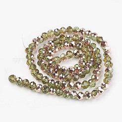 Гальванизируйте прозрачное стекло бисер нитей&nbsp;LS-EGLA-A034-T6mm-N03