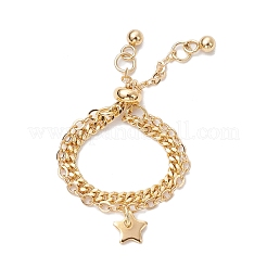 Регулируемые латунные многорядные кольца для пальцев RJEW-JR00864