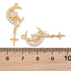 Messing micro pave klare zirkonia anhänger&nbsp;CU-CBA804C-01G