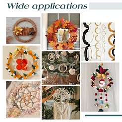 Незаконченные деревянные детали в форме колец&nbsp;LS-DIY-WH0349-06