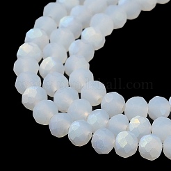 Chapelets de perles en verre imitation jade&nbsp;X1-EGLA-A034-J4mm-MB04