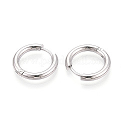 Серьги-кольца из нержавеющей стали 304 EJEW-T048-24A-P