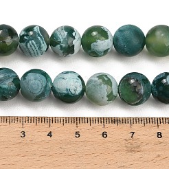 Brins de perles d'agate craquelée au feu naturel (teintes et chauffées)&nbsp;G-K425-A08-12mm
