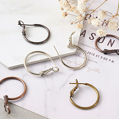 Orecchini a cerchio in ottone&nbsp;KK-CD0001-10