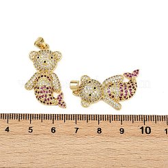 Латунные микро проложить кубического циркония подвески KK-S526-34G