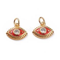 Латунные микропаве прозрачные кубические циркониевые подвески KK-C100-15G-A02