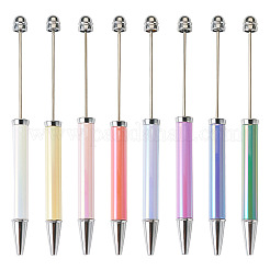 8шт. 8-цветная пластиковая шариковая ручка с УФ-покрытием&nbsp;AJEW-TA0001-84