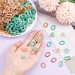 480 шт. 6 стильных акриловых соединительных кольца&nbsp;OACR-DC0001-02