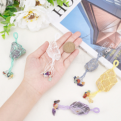 5 шт. 5 стиля натуральных драгоценных камней большие подвески G-FG0001-01