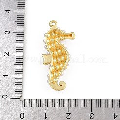 Подвески из искусственного жемчуга в виде морского конька из латуни и АБС-пластика&nbsp;KK-I352-04E-G