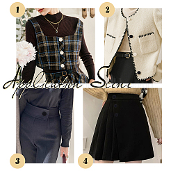 40 шт. двухцветные алюминиевые кнопки DIY-PH0008-67