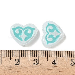 Окрашенные и запеченные стеклянные бусины LAMP-D004-02B