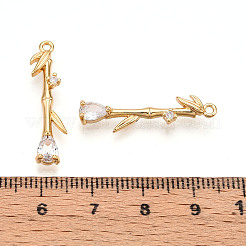 Pendentifs avec zircon cubiques à micro-pavés en laiton&nbsp;KK-N261-119A-G