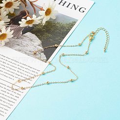 Ожерелья-цепочки из латуни&nbsp;NJEW-JN03559-02