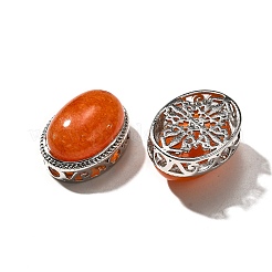 Многорядные звенья из натурального красного авантюрина KK-M304-02P-09