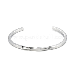 Браслеты-манжеты из нержавеющей стали 304&nbsp;BJEW-K222-02P