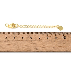 Латунные концы стойки с цепочкой и застежками-карабами KK-F873-03G