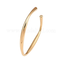 Женские браслеты-манжеты С-образной формы из нержавеющей стали 304&nbsp;LS-BJEW-G759-02G
