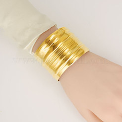 Стильные браслеты-манжеты из нержавеющей стали 304 в стиле хип-хоп для женщин&nbsp;EL2876-2