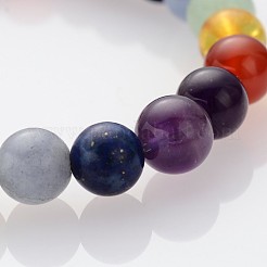 Bracciali di perline di stirata della pietra preziosa buddista&nbsp;BJEW-JB01874