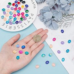 Кабошоны из стекла&nbsp;GLAA-FH0001-25