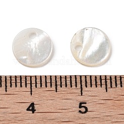 Подвески из натуральной белой/черной ракушки SSHEL-D084-01A