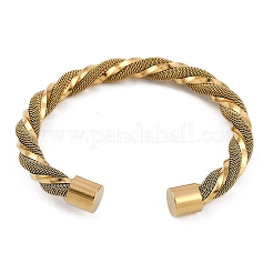 Ионное покрытие (ip) 304 нержавеющая сталь манжеты браслеты для женщин&nbsp;STAS-M023-18C