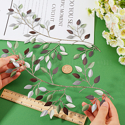 Железные листья ветки настенные украшения&nbsp;AJEW-WH0513-30A