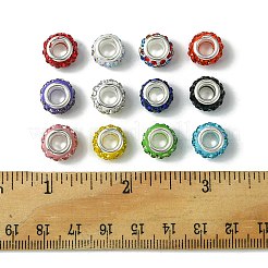 60шт 12 цвета полимерная глина горный хрусталь европейские бусины CPDL-FS0001-02