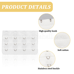 Полиэстер 3 ряд x 4 крючка нижнее белье удлинители бюстгальтера DIY-WH20048-007F