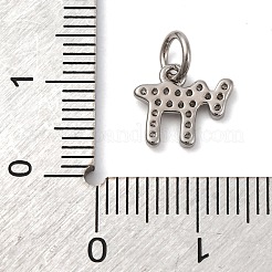 Латунные микропаве кубические цирконии чайные подвески&nbsp;KK-P308-62P