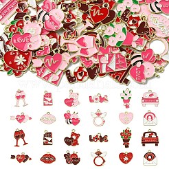 36 pendentif en alliage émaillé pour la Saint-Valentin&nbsp;ENAM-YW0008-91A