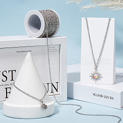 Наборы для изготовления ожерелий из цепочек из нержавеющей стали 304&nbsp;FIND-SC0012-52P