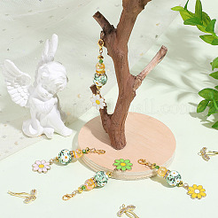 4 pendentif décoratif en verre&nbsp;HJEW-DR00311
