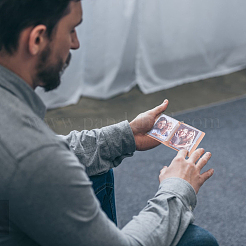 6 Stück 6 Farben PU-Leder Fotokartenhülle Schlüsselanhänger&nbsp;KEYC-GA0001-53