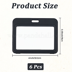 6 шт. акриловые держатели для визиток&nbsp;AJEW-CP0009-22