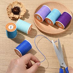 6 рулон круглого вощеного полиэфирного шнура 6 цветов&nbsp;YC-YW0001-07A