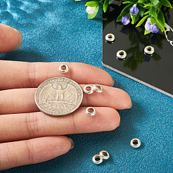 10 шт. 925 бусины-разделители из стерлингового серебра STER-TA0001-43