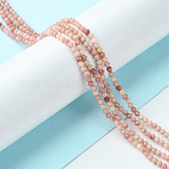 Природные родонит бисер нитей G-F748-U01-01
