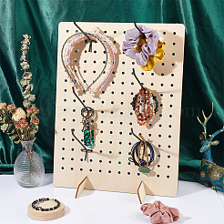 1 набор прямоугольных деревянных подставок для сережек с наклонной задней частью&nbsp;EDIS-BC0001-02