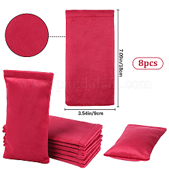 8шт. прямоугольный бархатный со стальным футляром для очков ABAG-BBC0001-15B